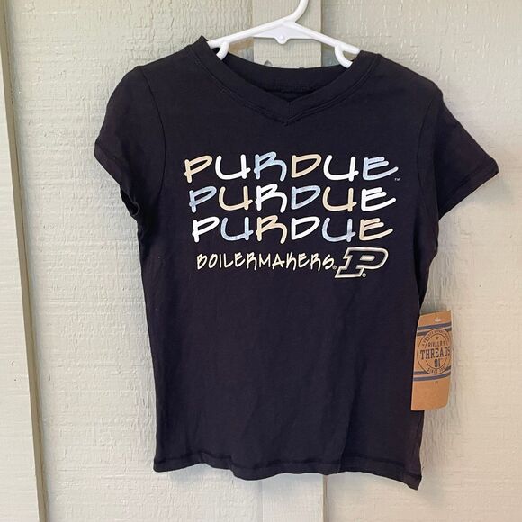 NWT SPORTSWEAR PURDUE BOILERMAKERS girls tshirt size XS 4/5 - Picture 1 of 3
